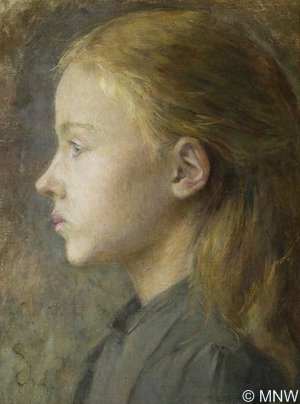 Portret dziewczynki profilem,ok.1891
